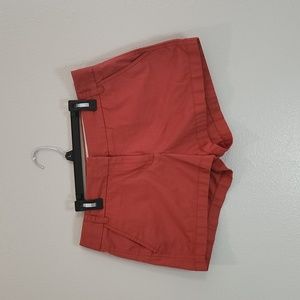 J.crew CHINO BROKEN-IN RUSTY ROSE COLOR SHORTS SIZE 6